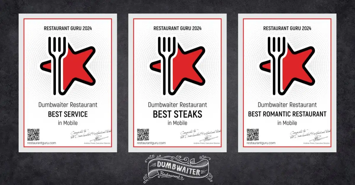 Dumbwaiter Restaurant Earns Multiple Awards From Restaurant Guru 